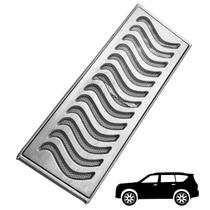 Grelha Ralo Linear Passar Veículo Garagem 20x50 Alumínio Z com Tela e Suporte Reforço