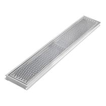 Grelha Ralo Linear Perfurada 20x80 Inox para Quintal Varanda Áreas Externas Água Pluvial