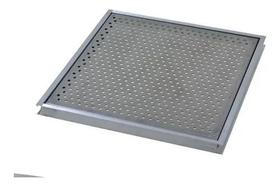 Grelha Ralo Linear Perfurada Em Inox 15x15cm Agua Pluvial