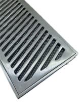 Grelha Ralo Linear Reforçado 20x30 modelo Diagonal com Tela Anti Insetos - Aluminio - Ficone Reis Grelha Ralo Linear Reforçado 20x30 modelo Diagonal com Tela Anti Insetos - Aluminio - Ficone Reis
