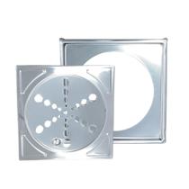 Grelha Ralo Tampa Aço Inox 10 X 10cm Quadrado Completo
