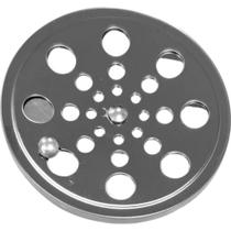 Grelha Redonda 15cm Overtime Com Fecho Cromada Ralo Banheiro Cozinha Área Serviço Piso