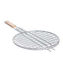 Grelha redonda Easy Grill inox cabo madeira 31cm -Dynasty Grelha redonda Easy Grill inox cabo madeira 31cm -Dynasty