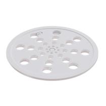 Grelha redonda fit 10cm com fecho branco estrela