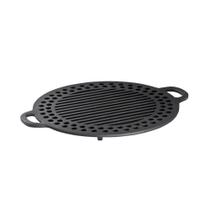Grelha Redonda Gengis-kan Ferro Fundido 32CM Calor Uniforme Preta Libaneza Grelha Redonda Gengis-kan Ferro Fundido 32CM Calor Uniforme Preta Libaneza