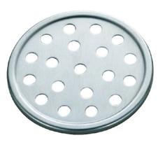 Grelha Redonda Inox 100mm Meber Grelha Redonda Inox 100mm Meber