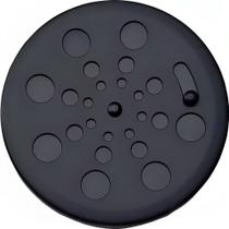 Grelha Redonda Inox Preto Fosco Sem Caixilho 10cm Estilmax Grelha Redonda Inox Preto Fosco Sem Caixilho 10cm Estilmax