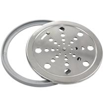 Grelha Redondo 150mm com fecho e porta grelha inox. Grelha Redondo 150mm com fecho e porta grelha inox.