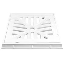 Grelha Reforçada Branca com Porta-Grelha 30 x 30 cm - 1637 - ESTRELA Grelha Reforçada Branca com Porta-Grelha 30 x 30 cm - 1637 - ESTRELA