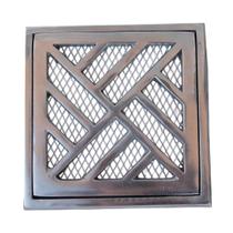 Grelha Reta Alumínio Polida 1515cm C/ Tela 11515T Prime Grelha Reta Alumínio Polida 1515cm C/ Tela 11515T Prime