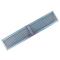 Grelha Reta Alumínio Polida 20100cm C/ Tela 120100T Prime Grelha Reta Alumínio Polida 20100cm C/ Tela 120100T Prime