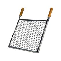 Grelha Retangular Inox Tela Moeda Para Churrasqueira 50x30cm Grelha Retangular Inox Tela Moeda Para Churrasqueira 50x30cm