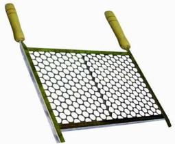 Grelha Retangular Para Churrasqueira Em Aço Inox 40x50cm - Santa Edwirges Grelha Retangular Para Churrasqueira Em Aço Inox 40x50cm - Santa Edwirges