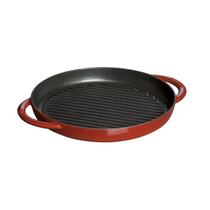 Grelha staub redonda com alça ferro fundido 26 cm - cereja 405103090