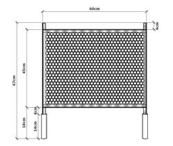 Grelha Tela Moeda de Inox 60x45 WR Steel