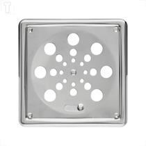 Grelha top inox 10x10 c/caixilho quadrada c/fecho