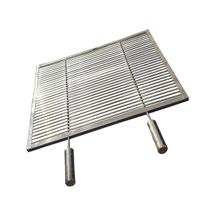 Grelha Uruguaia Aramada 20x45cm Inox 304 Churrasco Parrilla Grelha Uruguaia Aramada 20x45cm Inox 304 Churrasco Parrilla
