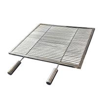 Grelha Uruguaia Aramada 55x55 cm Inox 304 Churrasco Parrilla