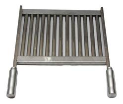 Grelha Uruguaia Em Inox Para Churrasco Hamburguer 45x40cm Grelha Uruguaia Em Inox Para Churrasco Hamburguer 45x40cm