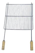 Grelha Uruguaia Reforçada C/borda Churrasqueira 40x40cm Jjb