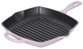 Grelhador de frigideira Le Creuset em ferro fundido esmaltado 10.25 Shallot