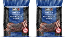 Grelhador de pellets de madeira Weber Grillmaster Blend 9,07 kg, pacote com 2 unidades