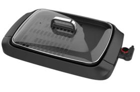 Grelhador elétrico interno ADDIS Smokeless 1500W com tampa 30x40cm