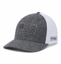 Grelhador unissex Cap Columbia PFG Mesh Fish Flag urze/branco