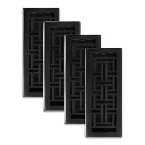 Grelhas de decoração Floor Register AJH412-BLK Oriental 4x12