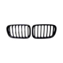 Grelhas Dianteiras Cromadas Prateadas Com Diamantes Para BMW X3 F25 2010-2013, Grelhas De Corrida De