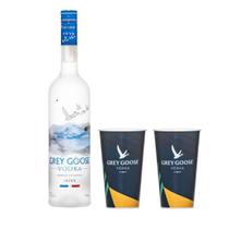 Grey Goose 750 ml + 2 Copos Personalizados