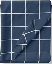 Grid Azul e Branco 0,50x1,50 metros - Tecido 100% Algodão