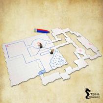 Grid de Batalha Modular/Riscável - 29 Pçs - Estilo A - RPG