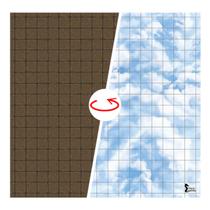 Grid de Batalha Terreno - Dupla Face - 29x41cm - RPG - Forja Fantasy