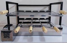 Grill Aço Carbono Frente Aço Inox Grill Aço Carbono Frente Aço Inox