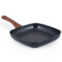 Grill Antiaderente Alumínio Indução Stone Blackwood 24cm Grill Antiaderente Alumínio Indução Stone Blackwood 24cm