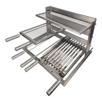 Grill Apartamento Flutuante 60x50 Grelha Parrilla+espetos