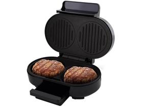 Grill britania preto inox 1000w p/ 2 hamburgueres