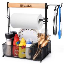 Grill Caddy HULISEN BBQ Caddy com suporte de papel toalha, Uten