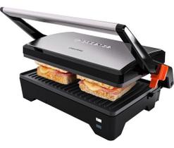 Grill Cadence Chapa Firme Inox Hamburguer Lanche Sanduiche