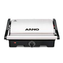 Grill Dual Inox Antiaderente com Abertura 180º Gnox - Arno Grill Dual Inox Antiaderente com Abertura 180º Gnox - Arno