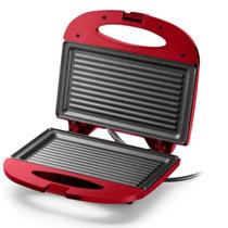 Grill e sanduicheira 750w 220v vermelha ce149