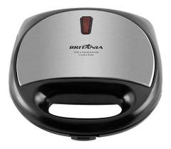 Grill E Sanduicheira Crome Inox 750w Britânia Grill E Sanduicheira Crome Inox 750w Britânia