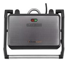 Grill e Sanduicheira Eletrica 127V 800w de Prensa G1200 Inox Black Decker