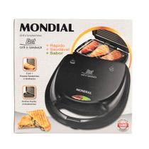 Grill e Sanduicheira Mondial Fast Grill S12 Preta - 750W 220V Grill e Sanduicheira Mondial Fast Grill S12 Preta - 750W 220V