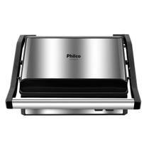 Grill e sanduicheira philco pgr21pi maxx clean cinza 220v antiaderente com coletor de gordura Grill e sanduicheira philco pgr21pi maxx clean cinza 220v antiaderente com coletor de gordura