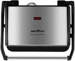 Grill e Sanduicheira Press BGR27I Britânia Inox Antiaderente 110V