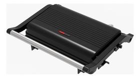Grill E Sanduicheira Unitermi Press Grill Gourmet Ceramic Inox Tostex Preto 1000w