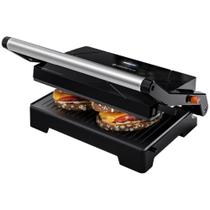 Grill Elétrico Cadence GRL616 Multiuso 127V, 1000W, Antiaderente, 180º de Abertura Aquecimento Duplo