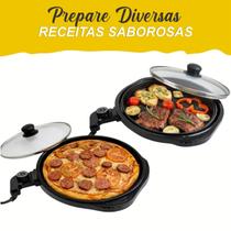 Grill Elétrico Com Termostato Antiaderente Preto 127V